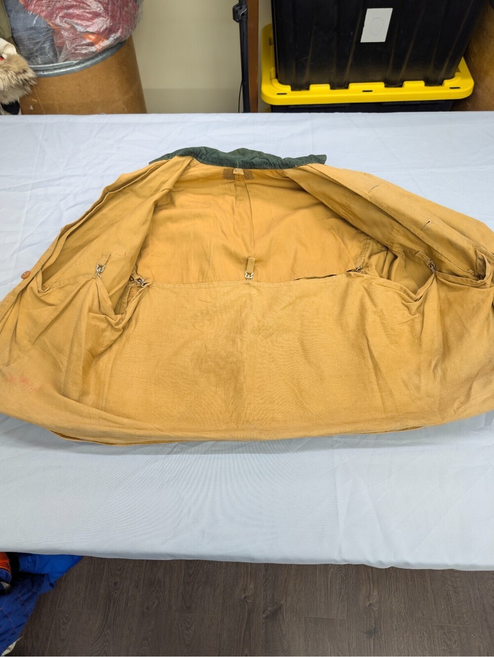 Vintage Duck Canvas Field Hunting Jacket Corduroy Talon L - Picture 4 of 10